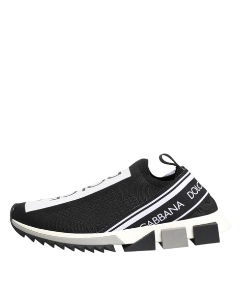 Dolce & Gabbana Black Slip On Sorrento Men Sneakers Shoes Dolce & Gabbana