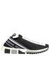 Dolce & Gabbana Black Slip On Sorrento Men Sneakers Shoes Dolce & Gabbana