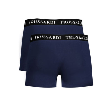 Trussardi Blue Cotton Underwear Trussardi
