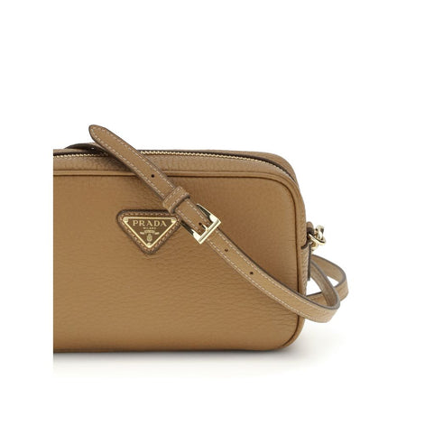 Prada Beige Calf Leather Bos Taurus Shoulder Bag Prada