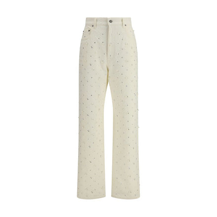 Golden Goose White Cotton Casual Pants Golden Goose