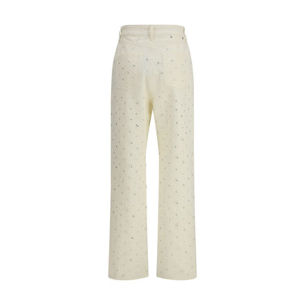 Golden Goose White Cotton Casual Pants Golden Goose