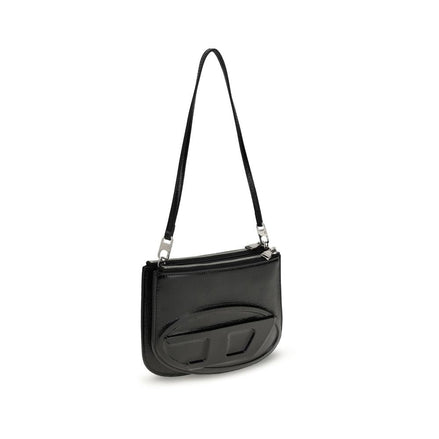 Diesel Black Calf Leather Bos Taurus Shoulder Bag Diesel