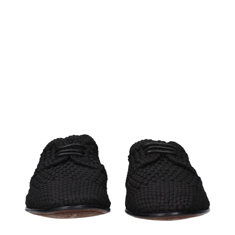 Dolce & Gabbana Black Fabric Oxfords And Derbies Dolce & Gabbana
