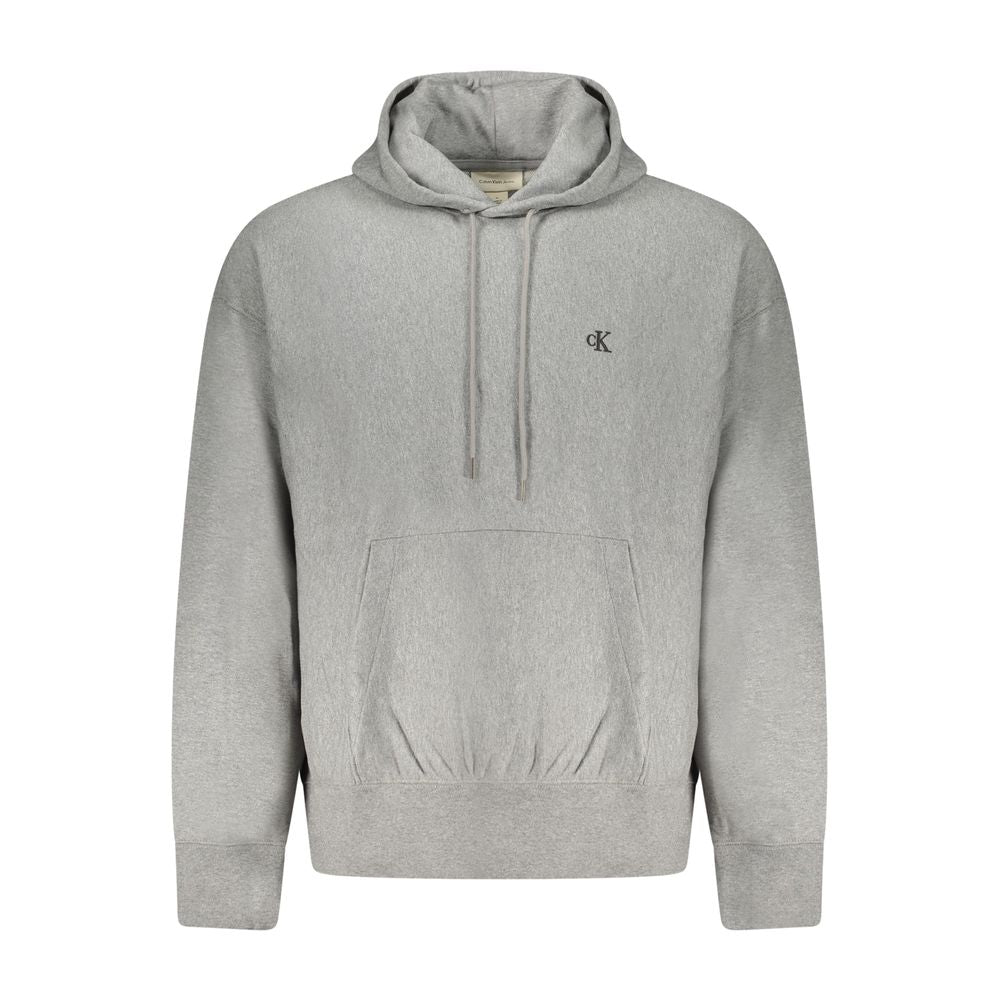 Calvin Klein Gray Cotton Men Sweatshirt Calvin Klein