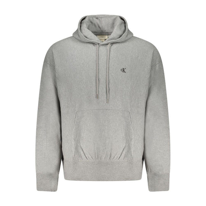 Calvin Klein Gray Cotton Men Sweatshirt Calvin Klein