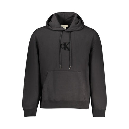 Calvin Klein Black Cotton Men's Hooded Sweatshirt Calvin Klein