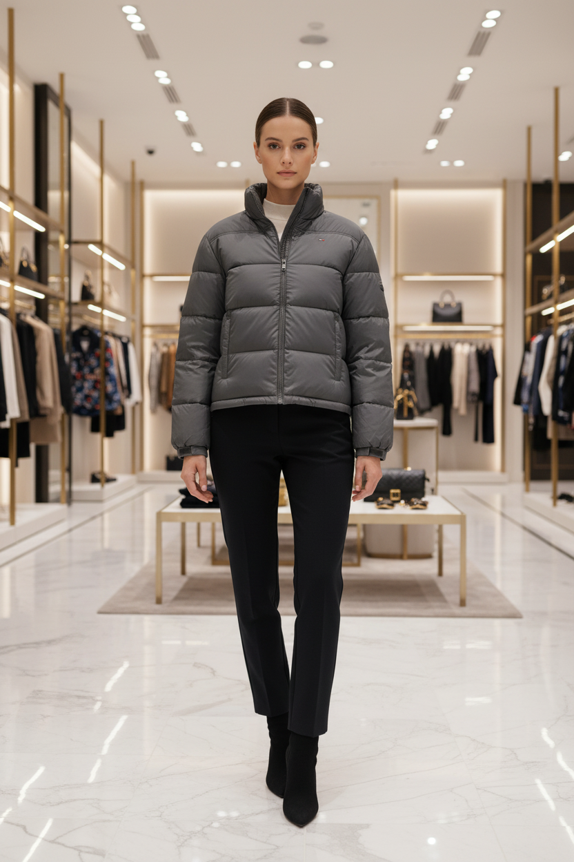 Tommy Hilfiger Black Polyester Women Jacket Tommy Hilfiger