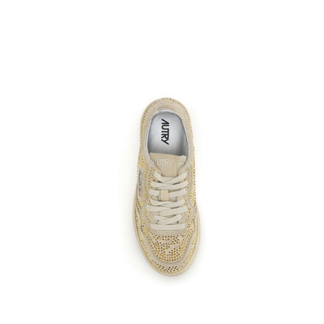 Autry Beige Rubber Low Top Sneakers Autry