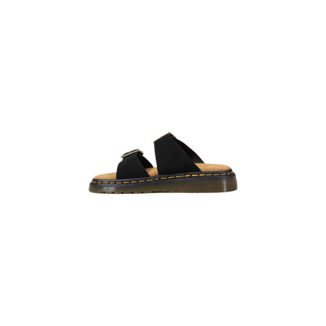 Dr. Martens Black Leather Flat Sandals