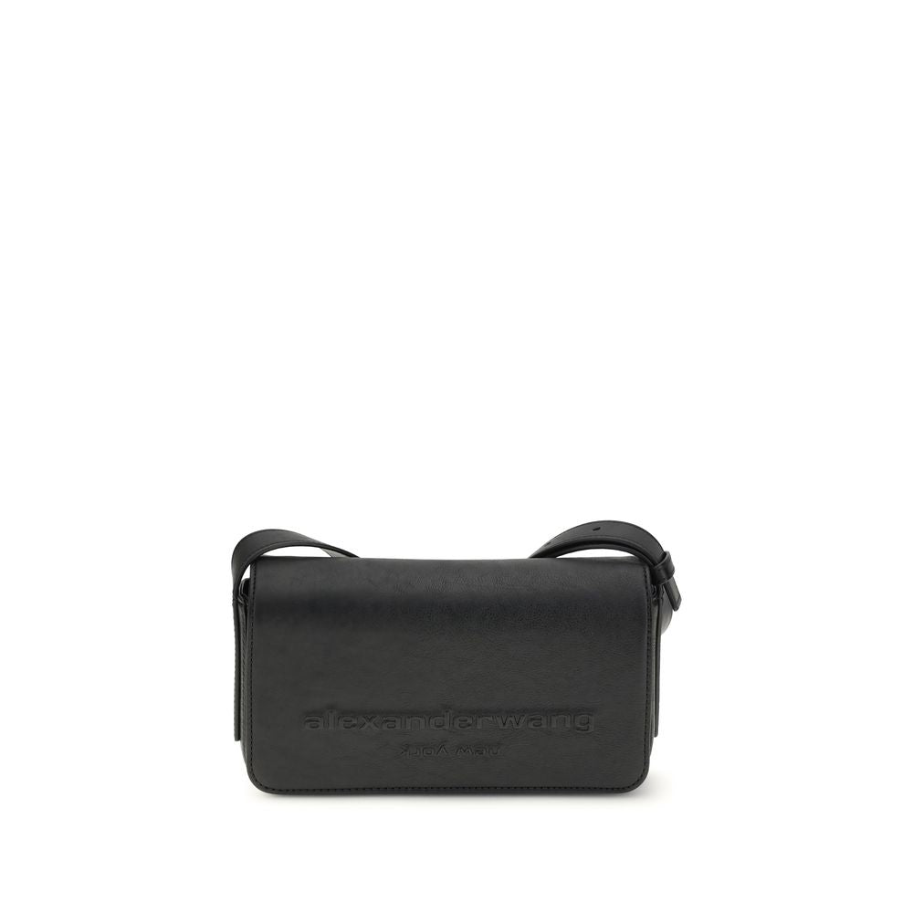 Alexander Wang Black Calf Leather Bos Taurus Shoulder Bag Alexander Wang
