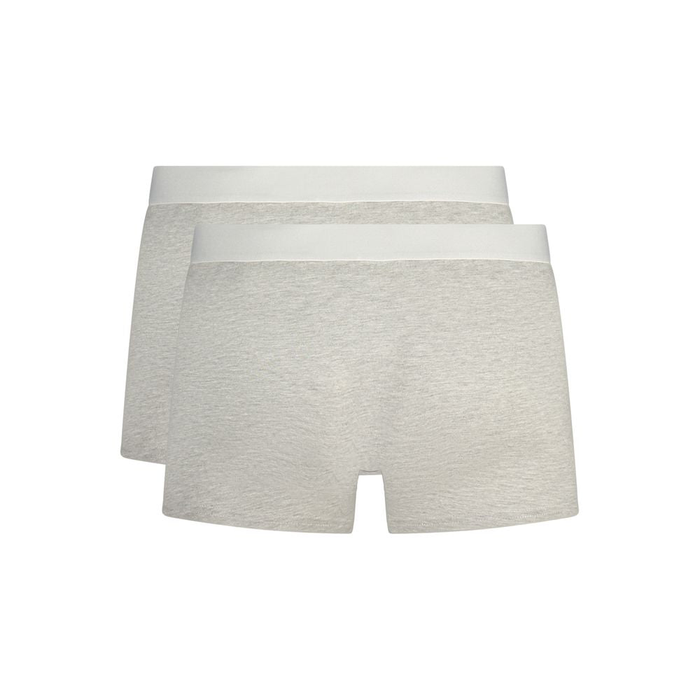 Trussardi Gray Cotton Men Boxer Trussardi