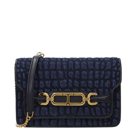 Tom Ford Blue Fabric Clutch Bag Tom Ford
