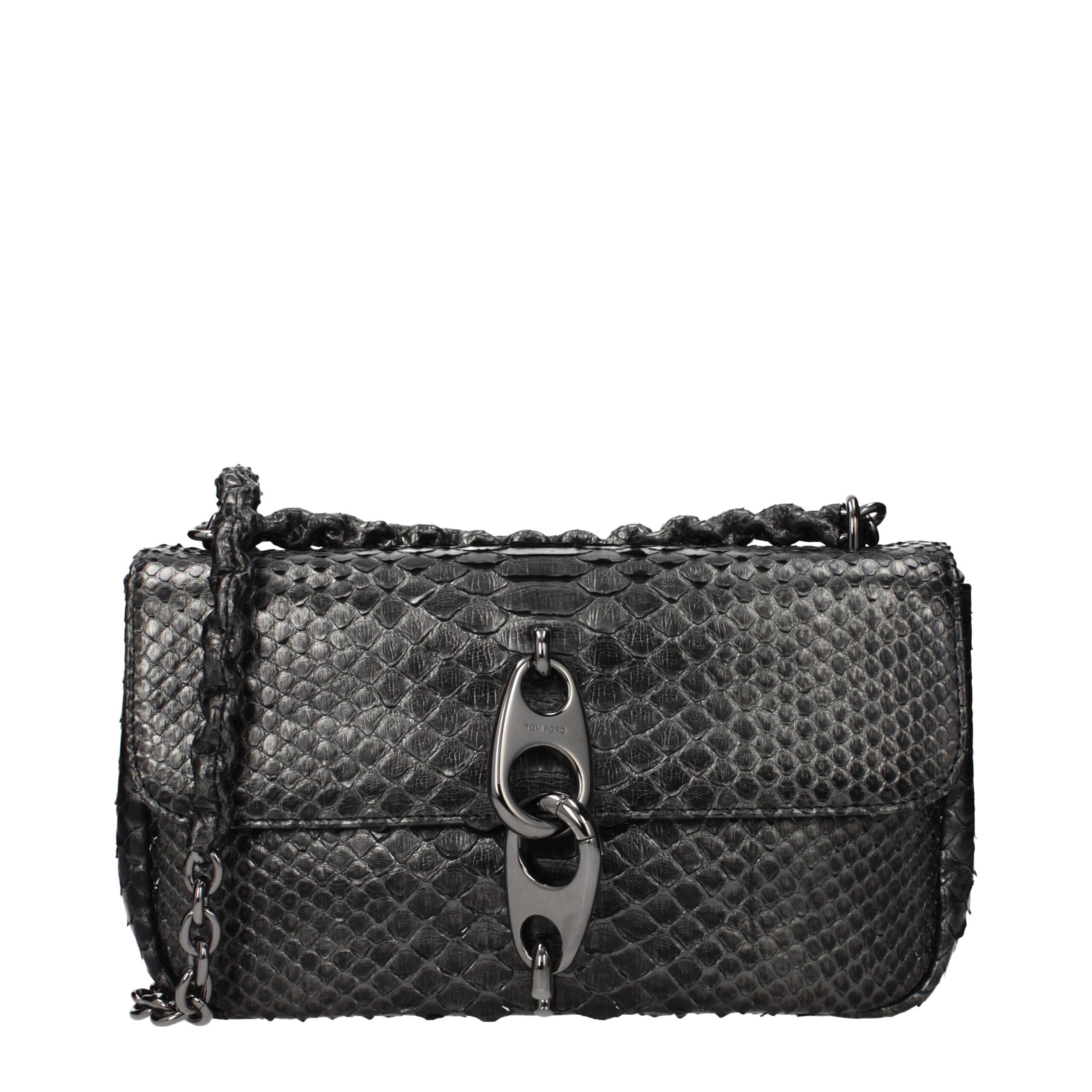 Tom Ford Gray Skin Shoulder Bag Tom Ford