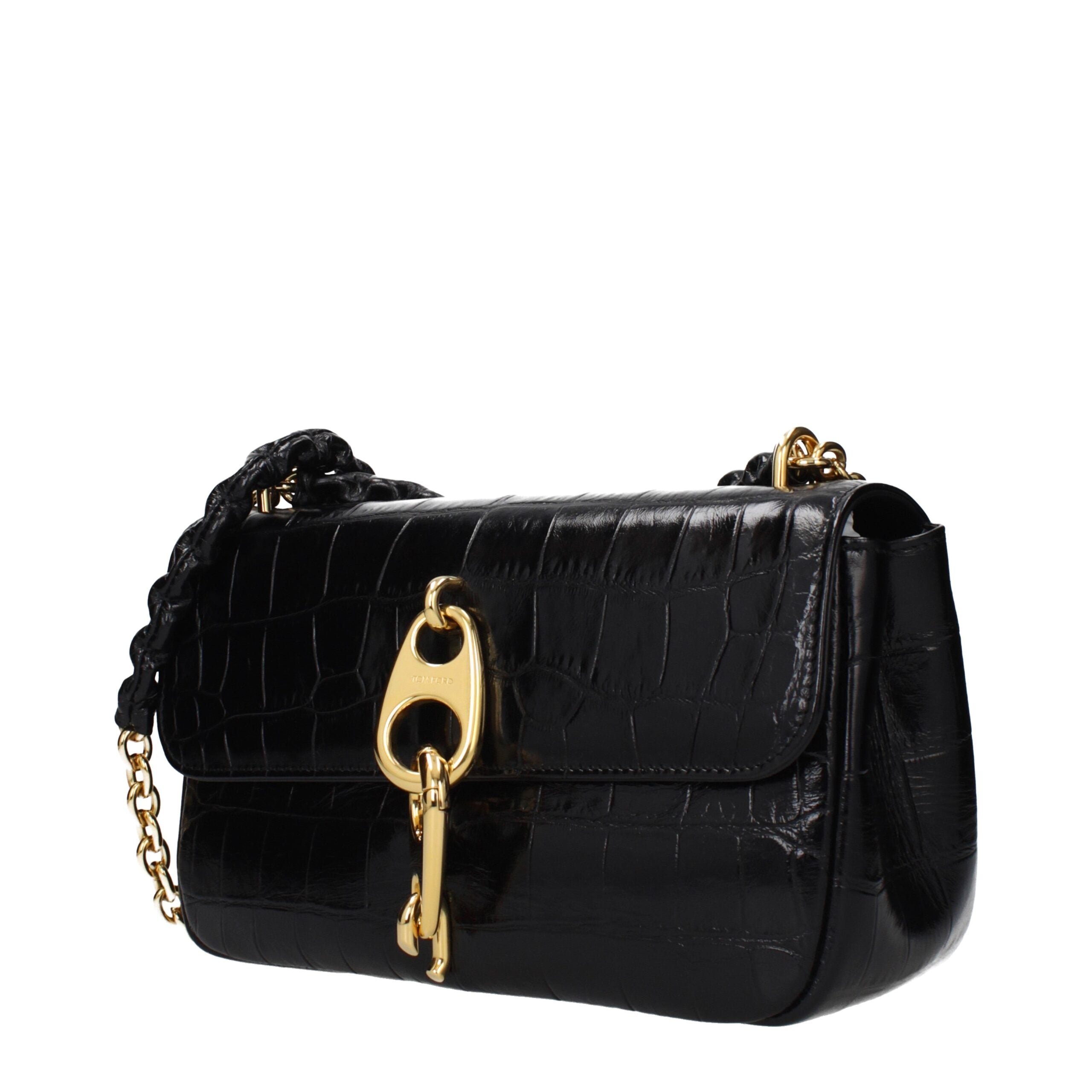 Tom Ford Black Leather Shoulder Bag Tom Ford
