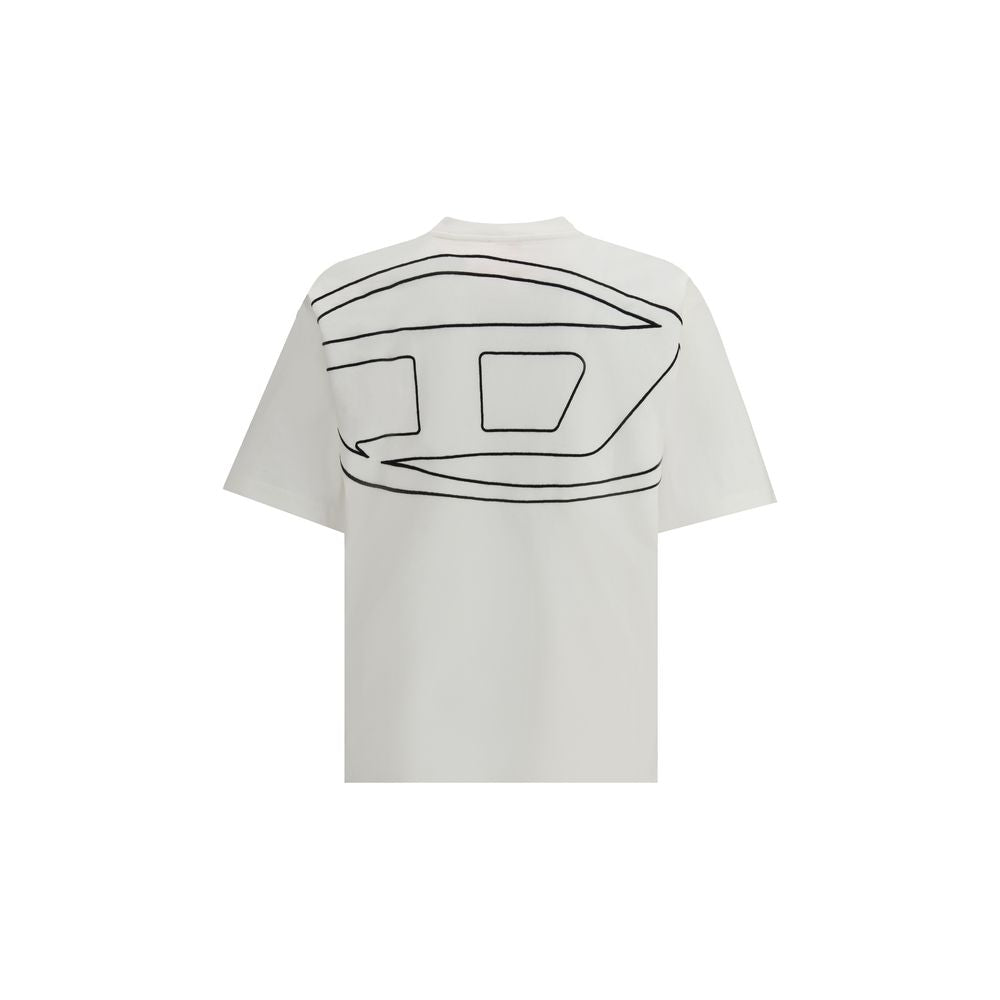 Diesel White Cotton T-Shirt Diesel