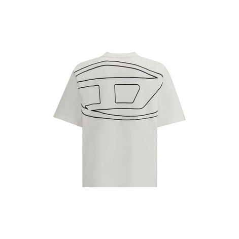Diesel White Cotton T-Shirt Diesel