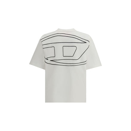 Diesel White Cotton T-Shirt Diesel