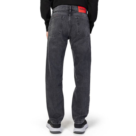 Hugo Boss Black Cotton Relaxed Fit Jeans Hugo Boss