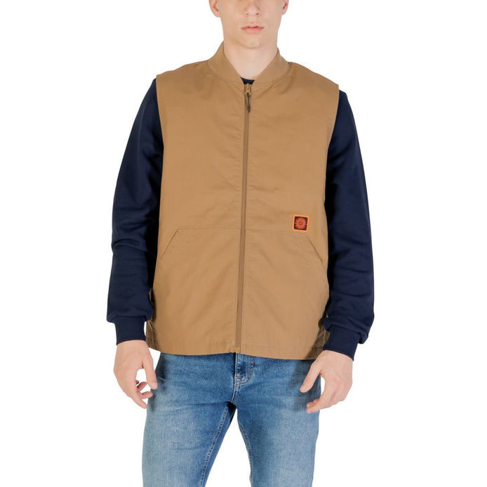 Vans Beige Cotton Sleveless Jacket Vans