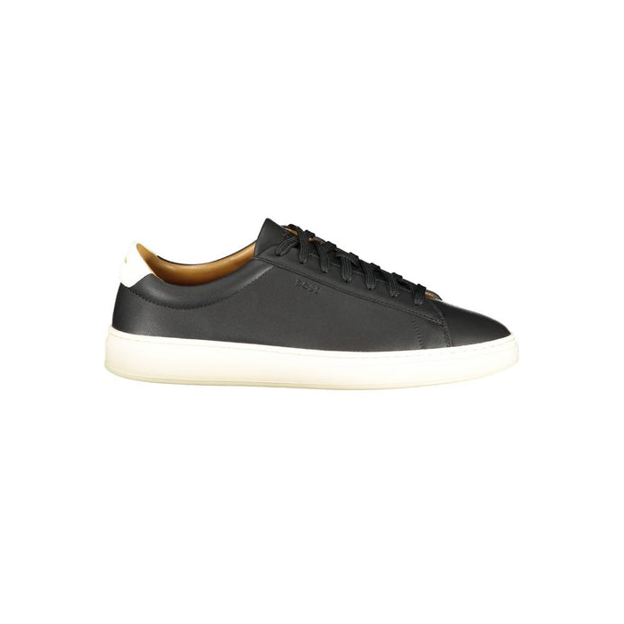Hugo Boss Black Leather Men Sneaker Hugo Boss