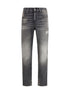 Diesel Gray Cotton Relaxed Fit Jeans Diesel