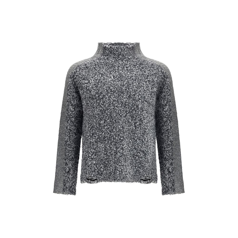 Diesel Gray Wool Sweater Diesel