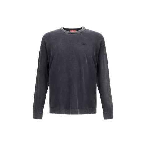 Diesel Gray Cotton Sweatshirt Diesel