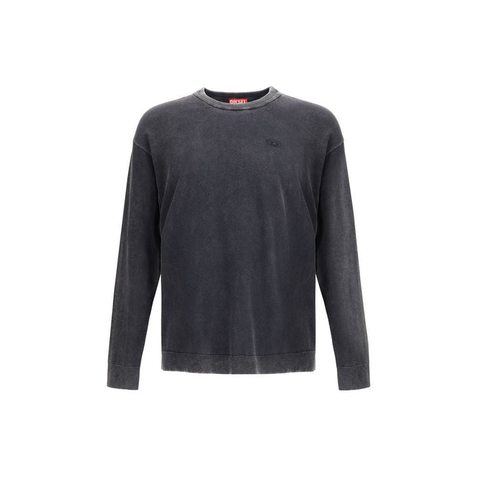 Diesel Gray Cotton Sweatshirt Diesel