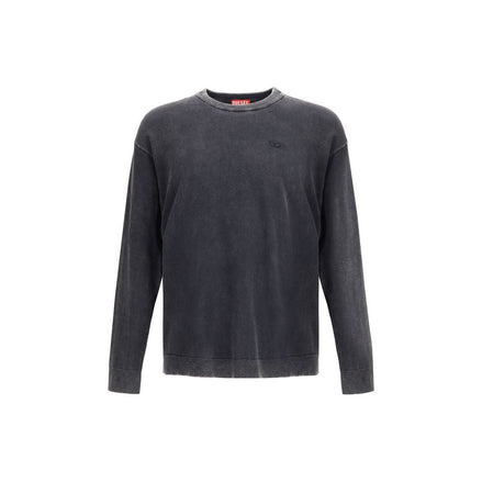 Diesel Gray Cotton Sweatshirt Diesel
