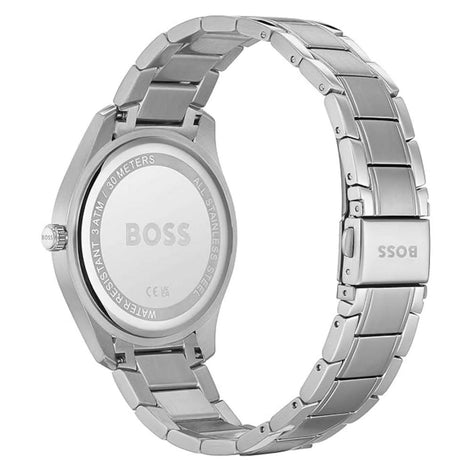 Hugo Boss Gray Stainless Steel Dress Watch Hugo Boss