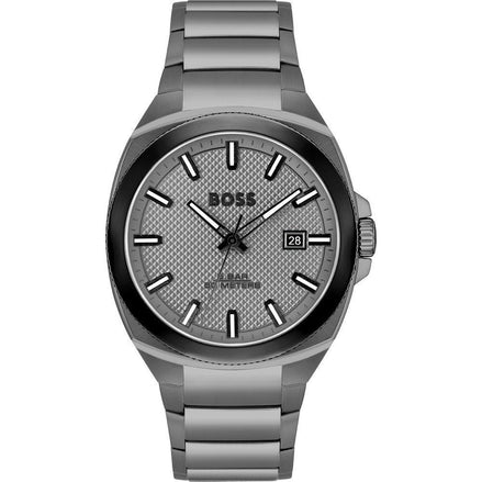 Hugo Boss Gray Stainless Steel Dress Watch Hugo Boss