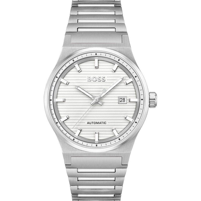 Hugo Boss Gray Stainless Steel Dress Watch Hugo Boss