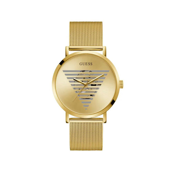 Guess Gold Stainless Steel Dress Watch Guess