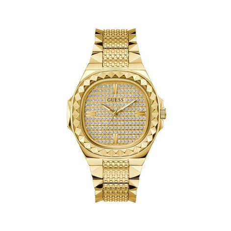 Guess Gold Stainless Steel Dress Watch Guess
