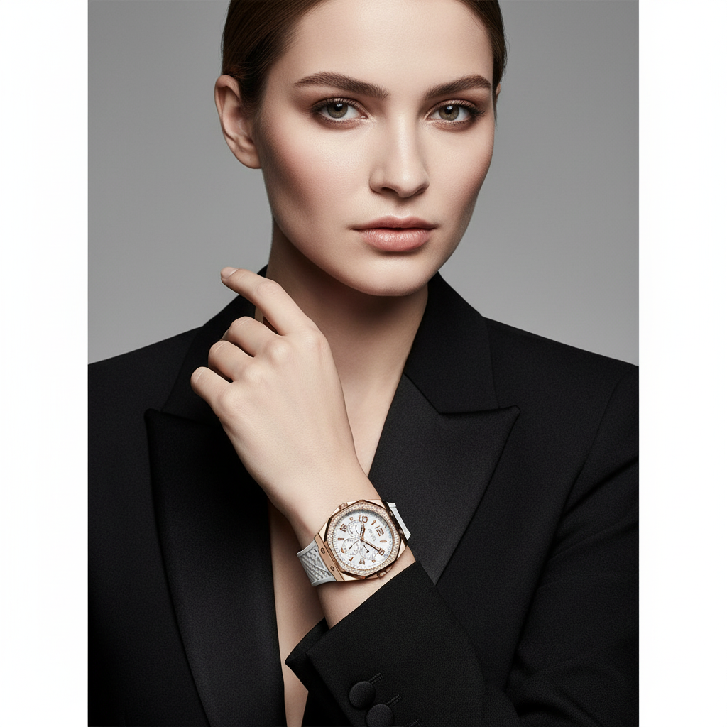 Guess White Synthetic Dress Watch Guess