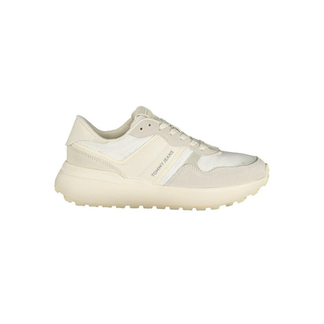Tommy Hilfiger White Recycled Polyester Women Sneaker Tommy Hilfiger