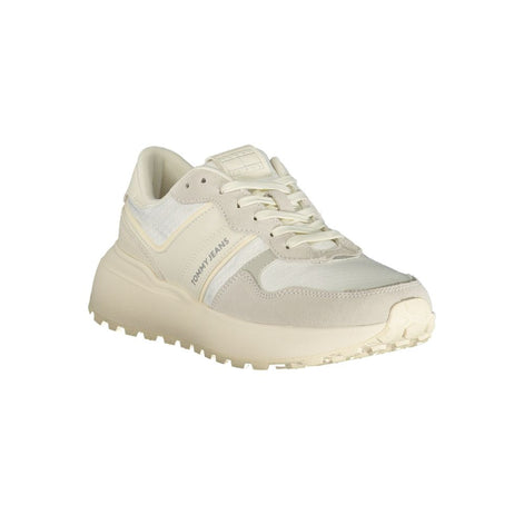 Tommy Hilfiger White Recycled Polyester Women Sneaker Tommy Hilfiger
