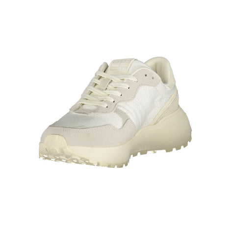 Tommy Hilfiger White Recycled Polyester Women Sneaker Tommy Hilfiger