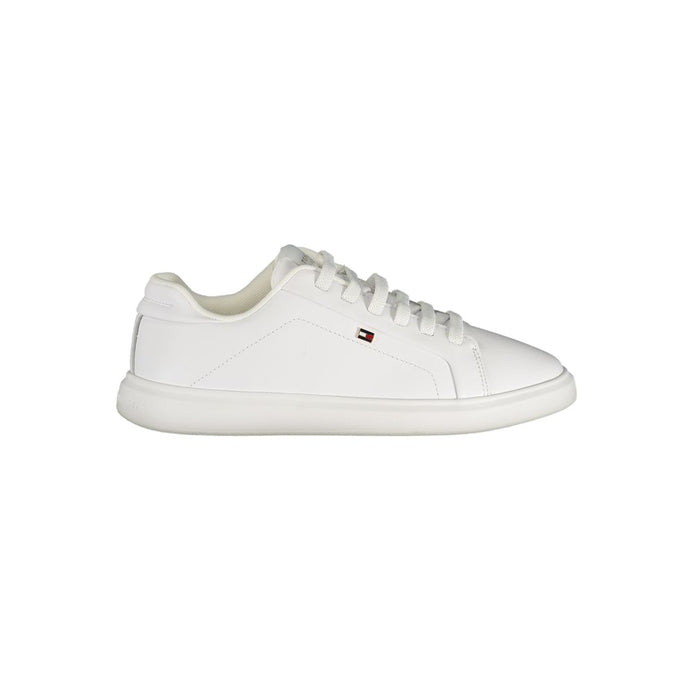 Tommy Hilfiger White Leather Women Sneaker Tommy Hilfiger