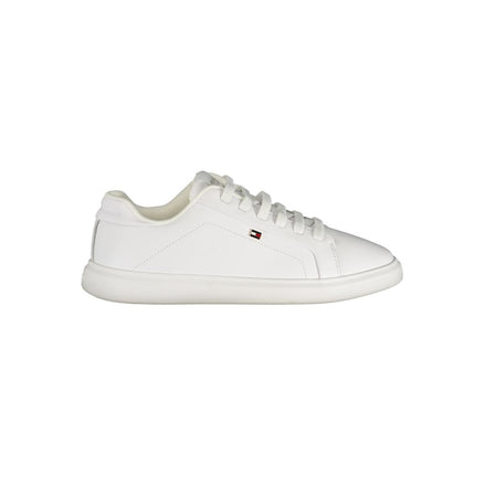 Tommy Hilfiger White Leather Women Sneaker Tommy Hilfiger