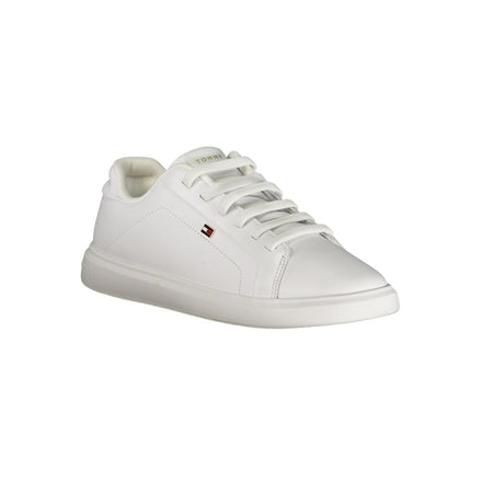 Tommy Hilfiger White Leather Women Sneaker Tommy Hilfiger