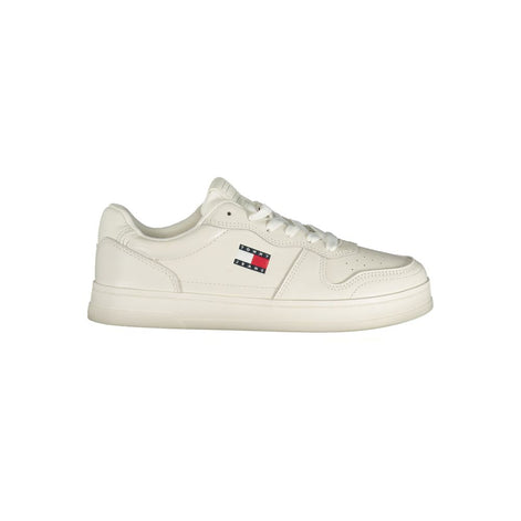 Tommy Hilfiger White Leather Women Sneaker Tommy Hilfiger