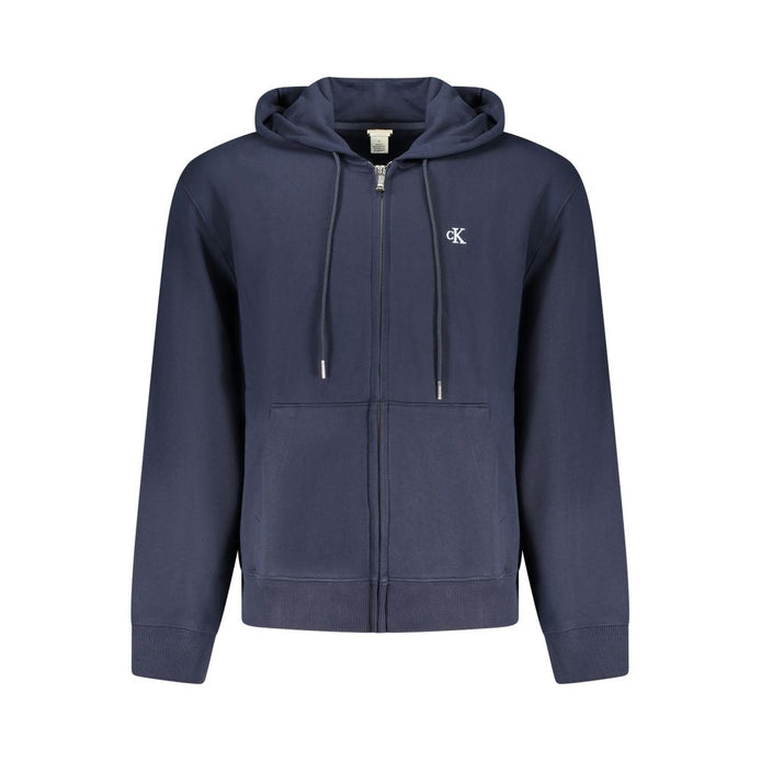 Calvin Klein "Blu Cotton Men's Hooded Sweatshirt" Calvin Klein