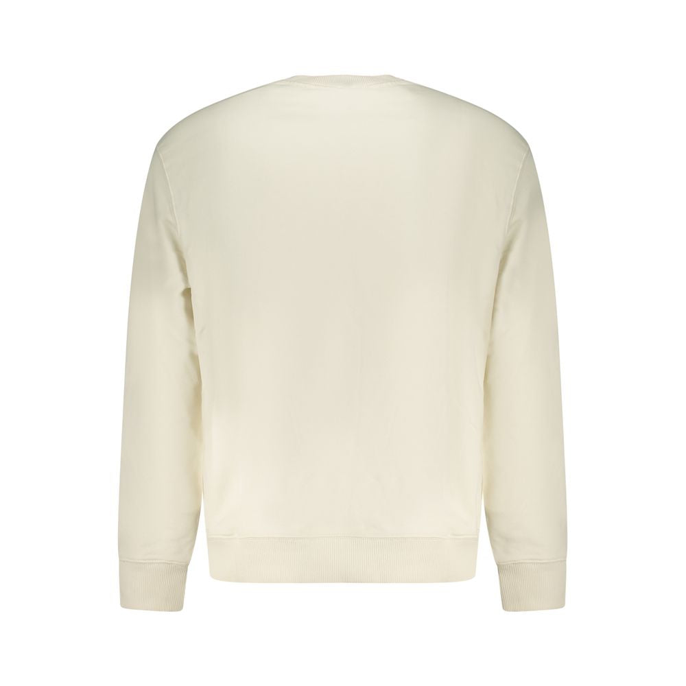 Calvin Klein White Cotton Mens Sweatshirt Calvin Klein