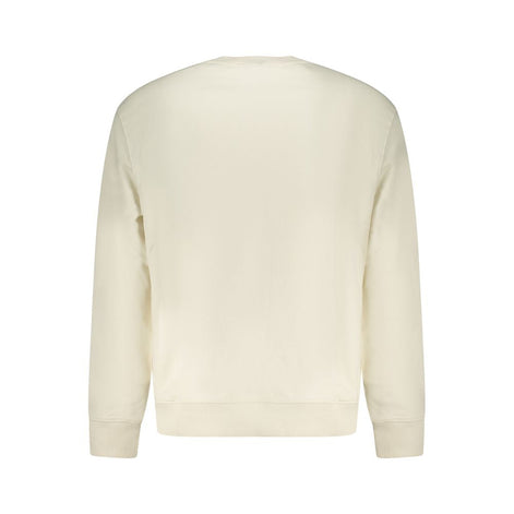 Calvin Klein White Cotton Mens Sweatshirt Calvin Klein