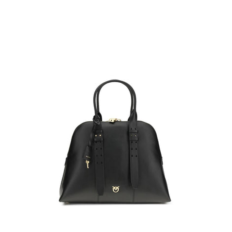 PINKO Black Calf Leather Bos Taurus Shoulder Bag PINKO