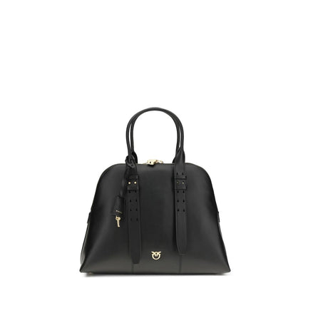 PINKO Black Calf Leather Bos Taurus Shoulder Bag PINKO