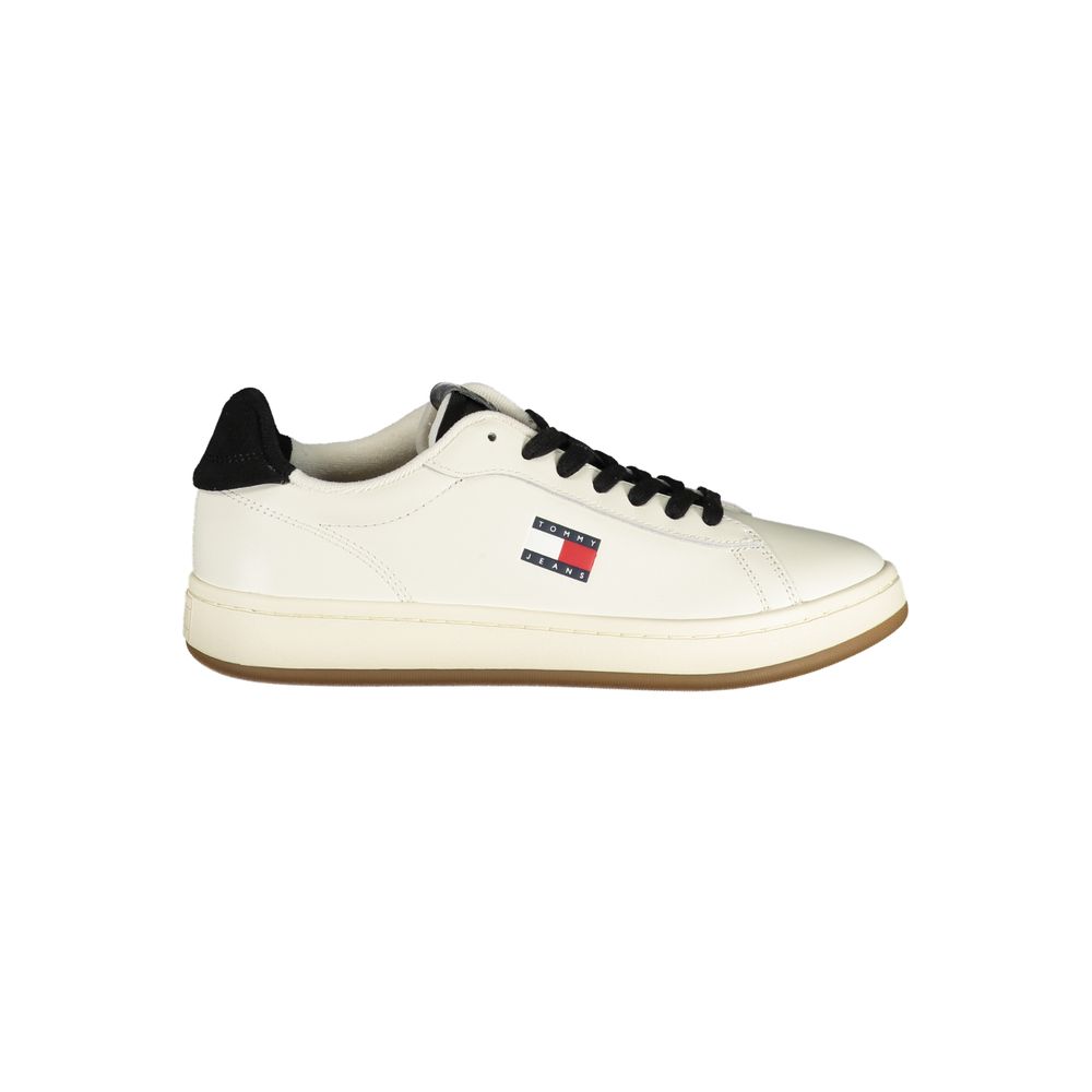 Tommy Hilfiger White Leather Women Sneaker Tommy Hilfiger