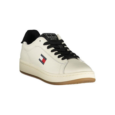 Tommy Hilfiger White Leather Women Sneaker Tommy Hilfiger